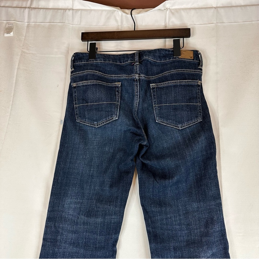 AMERICAN EAGLE Women’s Size 6 Denim Jeans Boy Fit Style Stretch Ankle Mid Rise - Picture 11 of 15